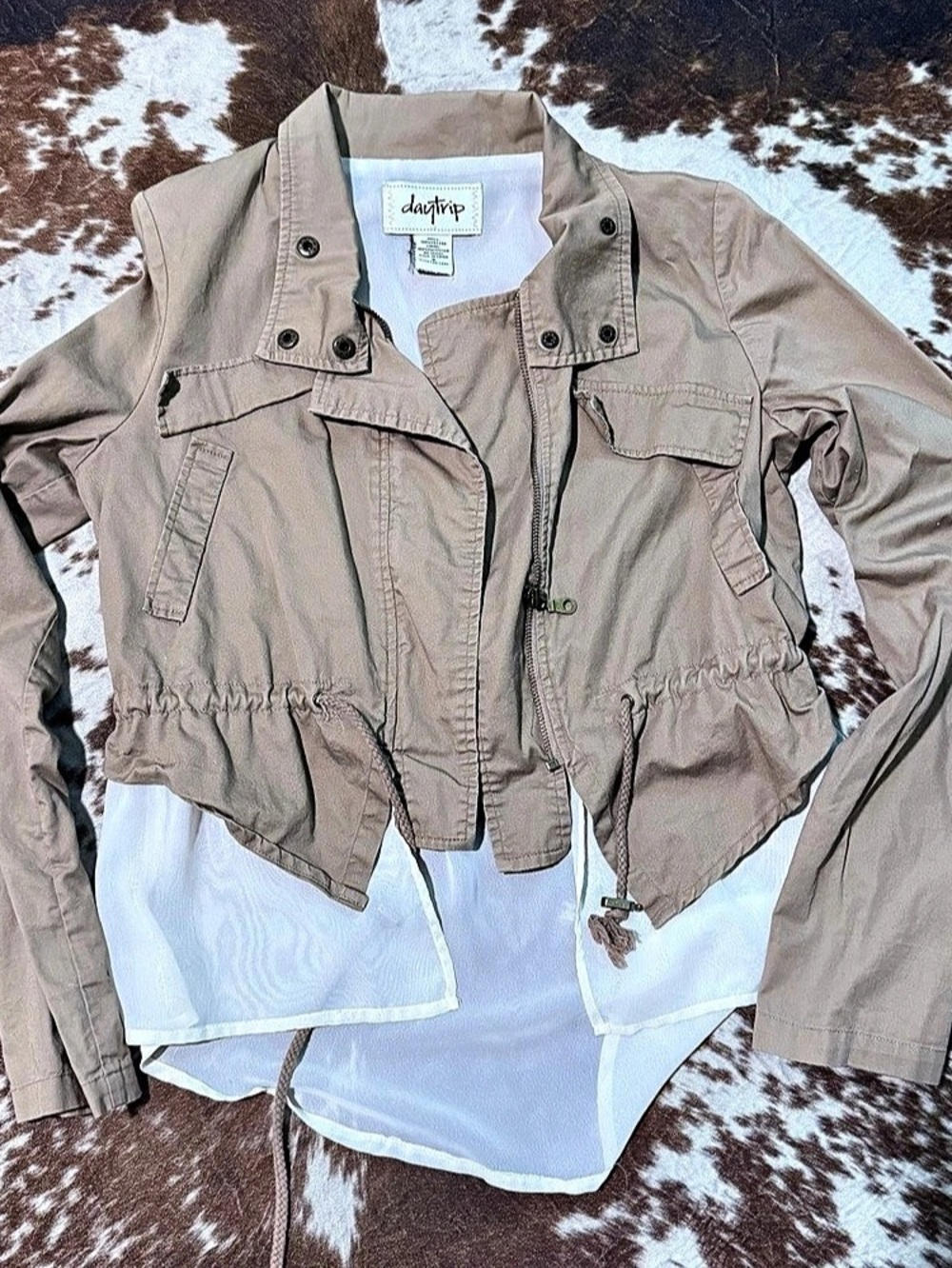 daytrip Utility Jacket Brown Small